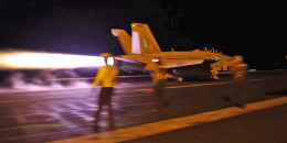 U.S. forces launching strikes targeting Iranian military capabilities in footage released on July 18, 2026.