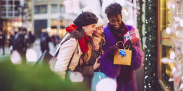 Friends are buying Christmas presents