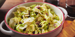 Brussels sprouts, apple and pecorino salad