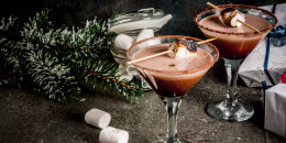 Toasted smores martini