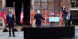 Image: U.S. President-elect Joe Biden campaigns on behalf of Democratic U.S. senate candidates Ossoff and Warnock in Atlanta, Georgia