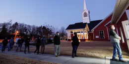 Image: U.S. Senate run-off election, in Marietta, Georgia