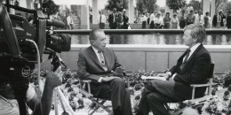 President Richard Nixon is interviewed by NBC's Tom Brokaw
