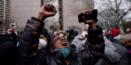 Image: Reaction to the verdict in the trial of former Minneapolis police officer Derek Chauvin