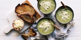 Cheesy White Bean and Broccoli Soup