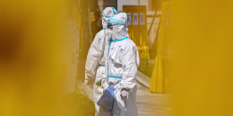 Covid-19 outbreak in Wuhan, China 2020.