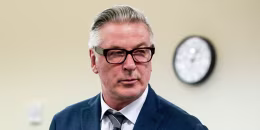 Image: Alec Baldwin Appears In Court For Involuntary Manslaughter Trial glasses suit