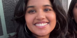 Sudiksha Konanki smiles in a selfie