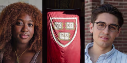 Harvard students Jacqueline Metzger and Karl Molden.