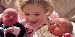 The Sterns couldn't decide which baby would receive their "special" baby name, so they let their toddler choose.