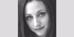 Bernadette Vander Meer black and white close up face image