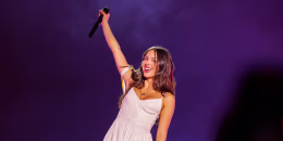Image: Olivia Rodrigo at the Daisy Chain Fields festival held Saturday in Irvine, Calif.