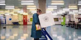 A voter casts a ballot in New York’s primary election on June 23, 2026.