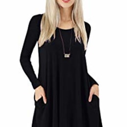 Best long-sleeved T-shirt dress with 