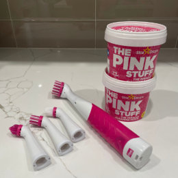 Pink Miracle Multi Purpose Shoe Cleaning Brush - Strong, Medium and Soft Bristles