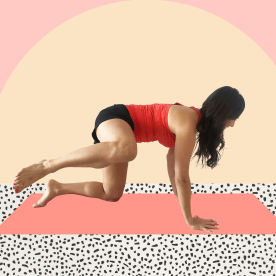 Young woman working out