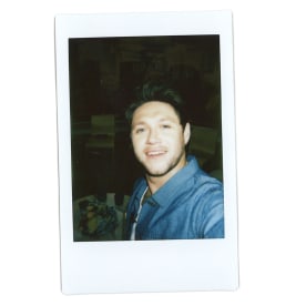 Polaroids of Niall Horan getting ready to perform for the citi concert series on the today show