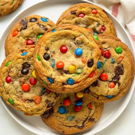 Giant M&M Cookies
