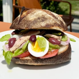 Andrea Calstier's Pan Bagnat & Anchovy Dip