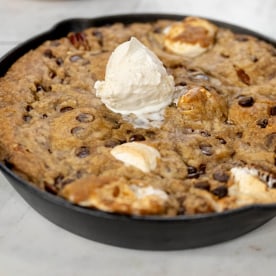 Richard Ingraham's Thai Red Curry Shimp & Mussels + Vegan Rocky Road Chocolate Chip Skillet Cookie