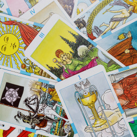 Full Frame Shot Of Tarot Cards