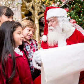 Santa with a shopping list