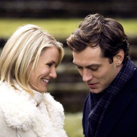 Scene from "The Holiday" with Cameron Diaz and Jude Law.