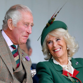 Prince Charles, Prince of Wales and Camilla, Duchess of Cornwall attend the Braemar Highland Gathering