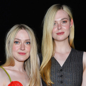 Dakota Fanning and Elle Fanning at The Hollywood Reporter And Jimmy Choo Power Stylists Dinner.