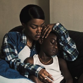 Teyana Taylor stars as "Inez de la Paz" and Aaron Kingsley Adetola stars as six year old "Terry" in "A Thousand and One."