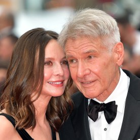 Calista Flockhart and Harrison Ford 