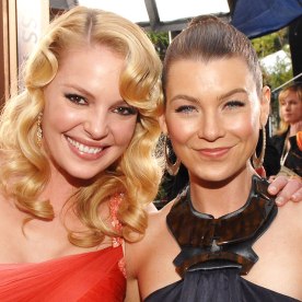 Katherine Heigl and Ellen Pompeo and the TNT/TBS Broadcasts 13th Annual Screen Actors Guild Awards.
