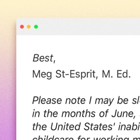 Email signature