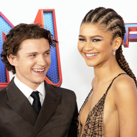 Tom Holland and Zendaya at the Los Angeles premiere of Sony Pictures' 'Spider-Man: No Way Home' on December 13, 2021 in Los Angeles, CA.