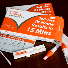 COVID-19 antigen rapid test kits. 