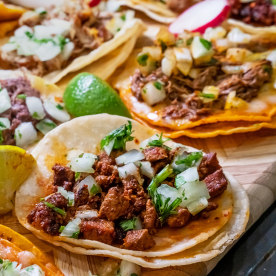 Assortment Of Delicious Authentic Tacos