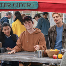 Nikki Rodriguez as Jackie, Ashby Gentry as Alex, and Noah LaLonde as Cole in "My Life with the Walter Boys."