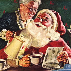 Santa and Mrs. Claus. 1952