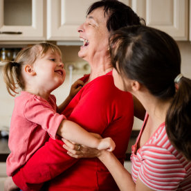 Woman generations enjoying life
