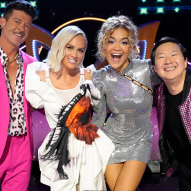 Robin Thicke, Jenny McCarthy-Wahlberg, Rita Ora and Ken Jeong are the panelists for Season 11 of "The Masked Singer."