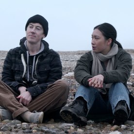 3 Body Problem. (L to R) Alex Sharp as Will Downing, Jess Hong as Jin Cheng in episode 106 of 3 Body Problem. 