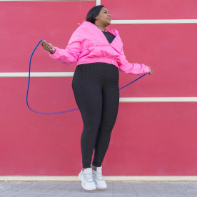 woman skipping rope