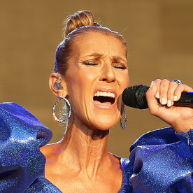 Celine Dion performing