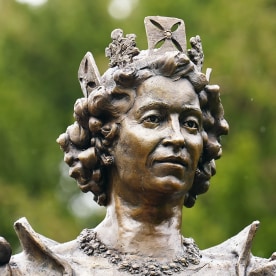 A statue of the late Queen Elizabeth II