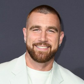 Travis Kelce attends the Los Angeles premiere Of Netflix's "Quarterback" in 2023.