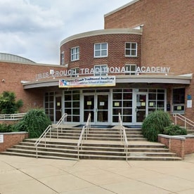 An exterior view of the Lyles Crouch Traditional Academy building
