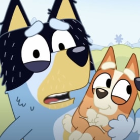 still from the last episode of Bluey.