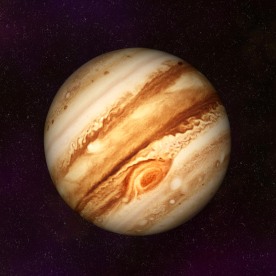 A computer generated image of Jupiter.