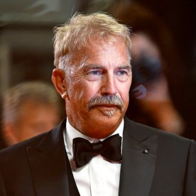 Kevin Costner departs the "Horizon: An American Saga" Red Carpet at the 77th annual Cannes Film Festival at Palais des Festivals