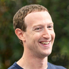 Mark Zuckerberg smiling.